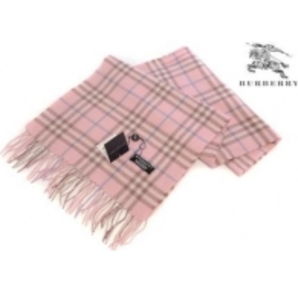 Pink Burberry Scarf